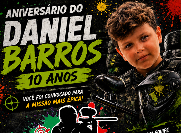 Diversão no aniversário do DANIEL BARROS!