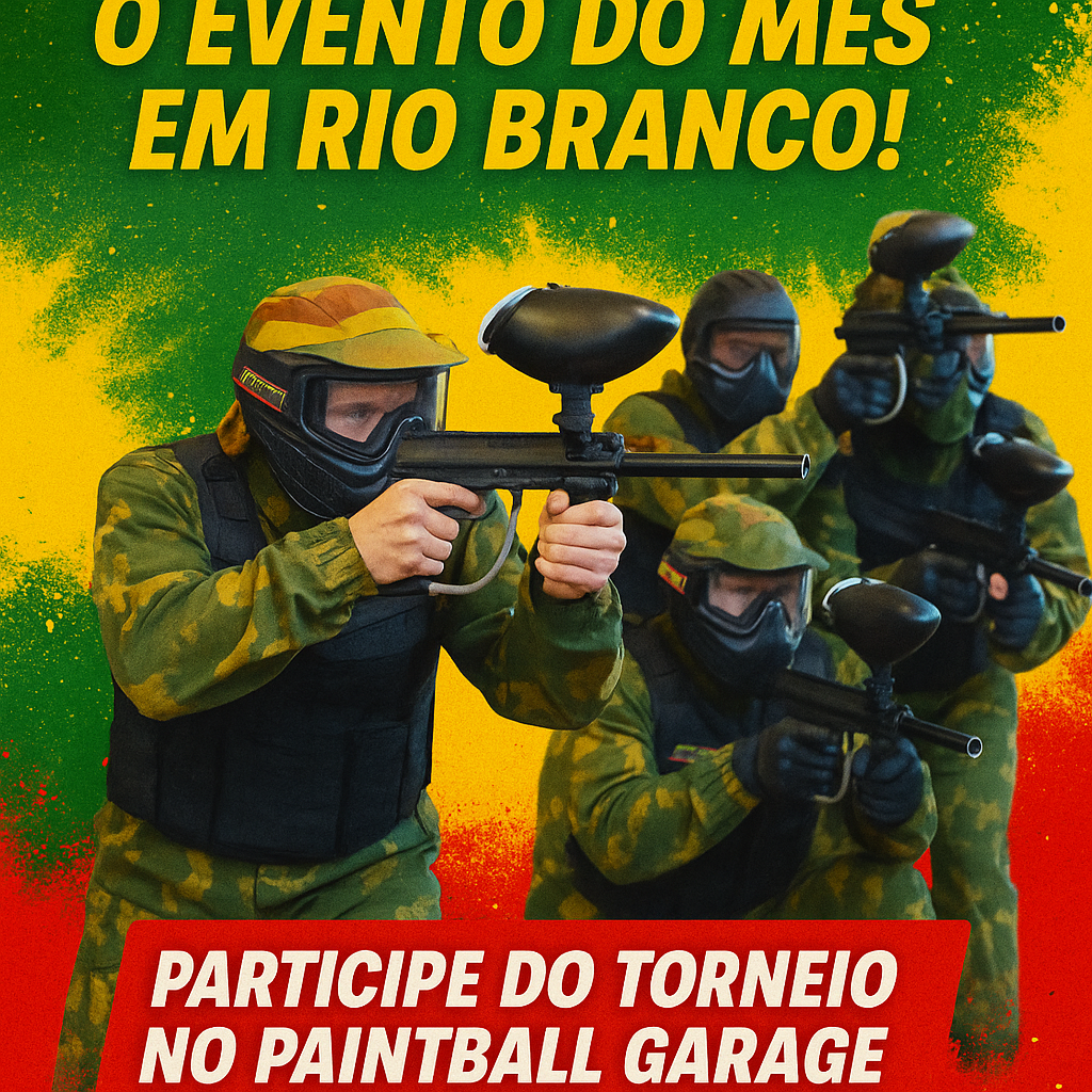 O que fazer no final de semana em Rio Branco? Que tal uma partida de Paintball?